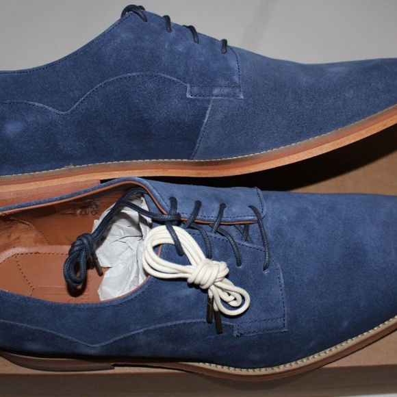 J SHOES INDI PEACOAT SUEDE OXFORD SHOES
